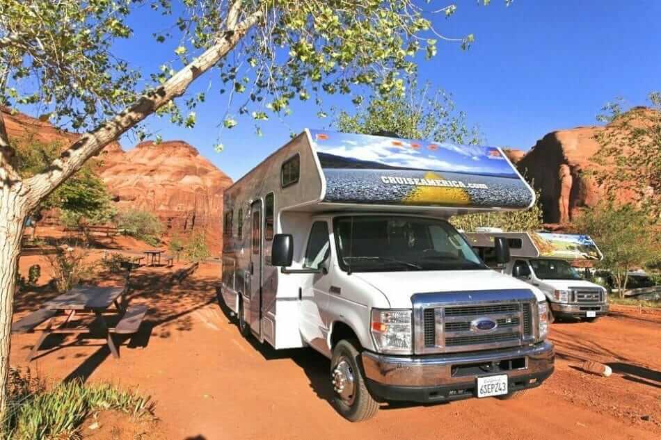 USA - Utah - Blanding - Camping - Cruise America1 Webinar om ferie i autocamper i USA