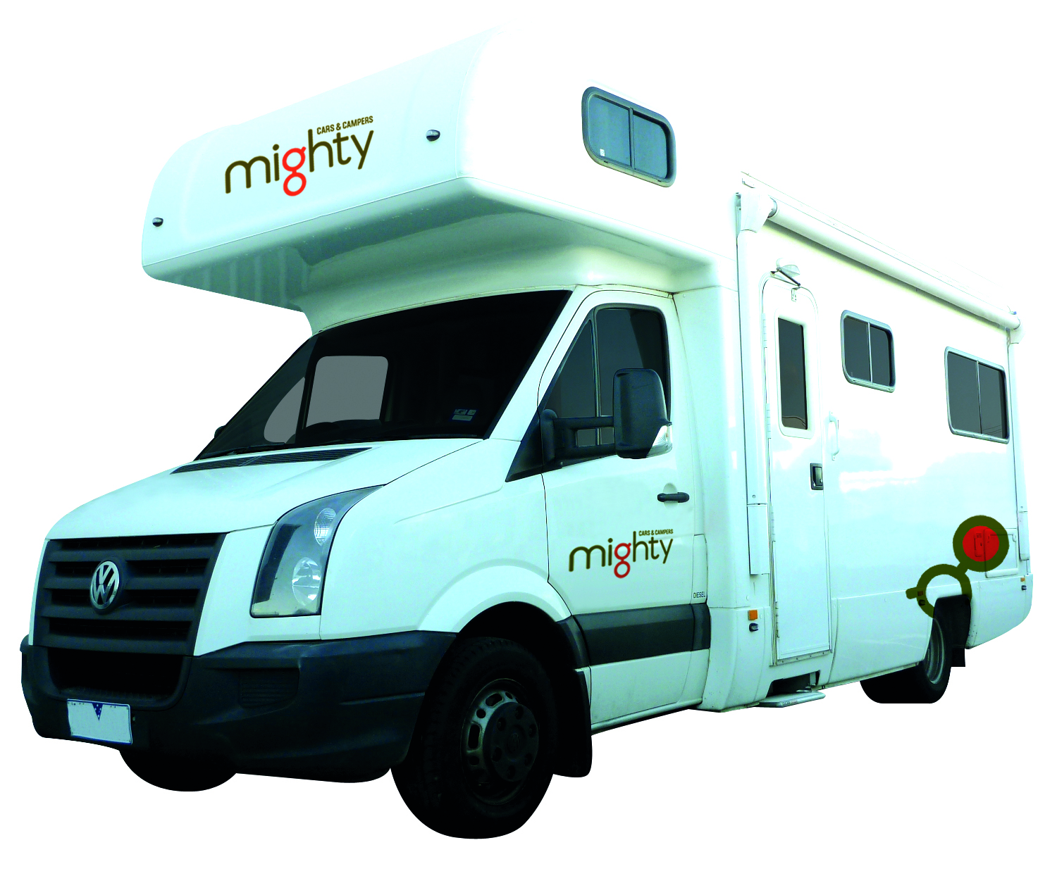 Big Six autocamper fra Mighty. Lej den her.
