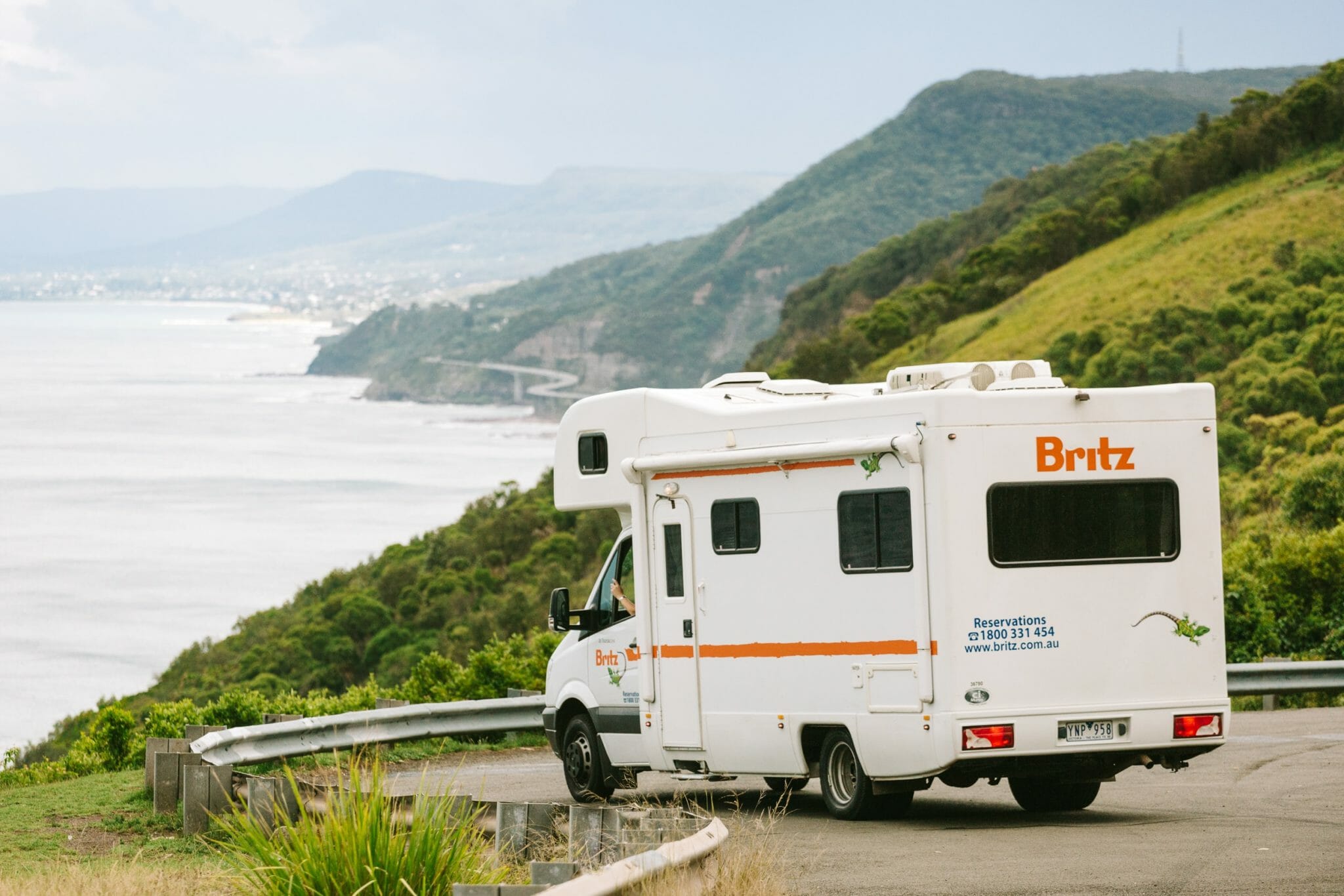 Britz autocamper i New Zealand