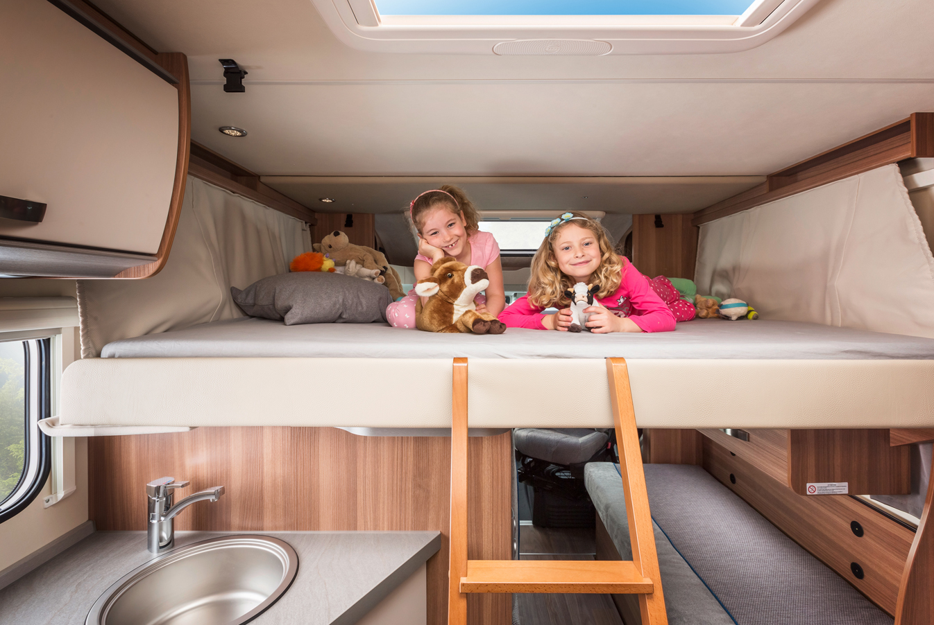 Das Hubbett im Family Traveller Plus