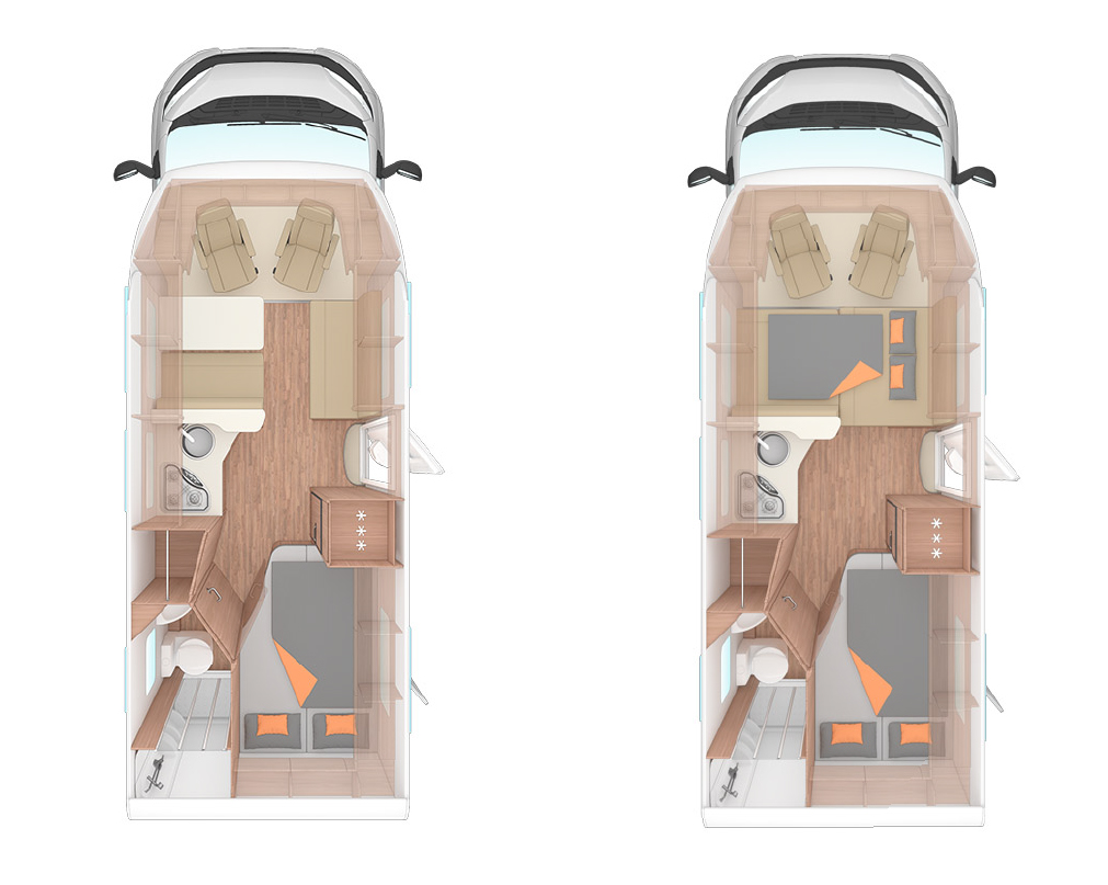 Family Traveller Plus indretning