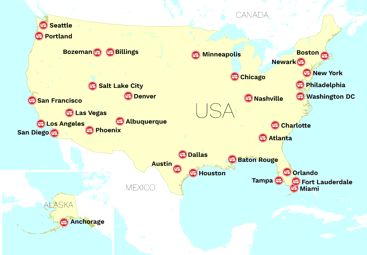 Autocamper stationer i USA 2021