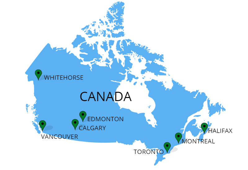 Fraserways stationer i Canada
