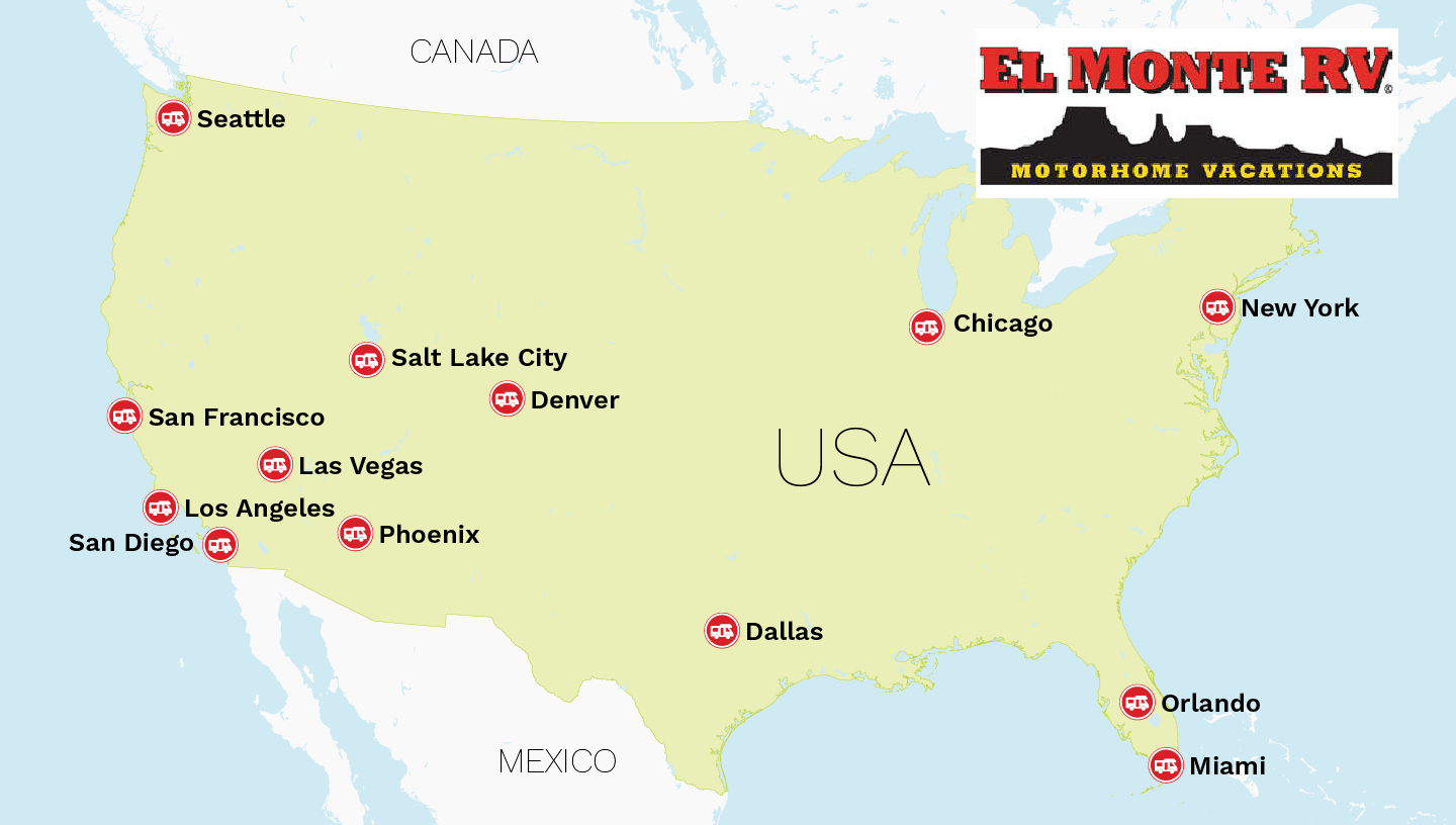 El Monte stationer i USA