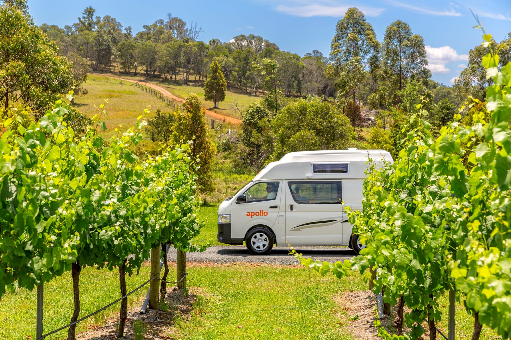 Autocamper ved Adelaide i Australien