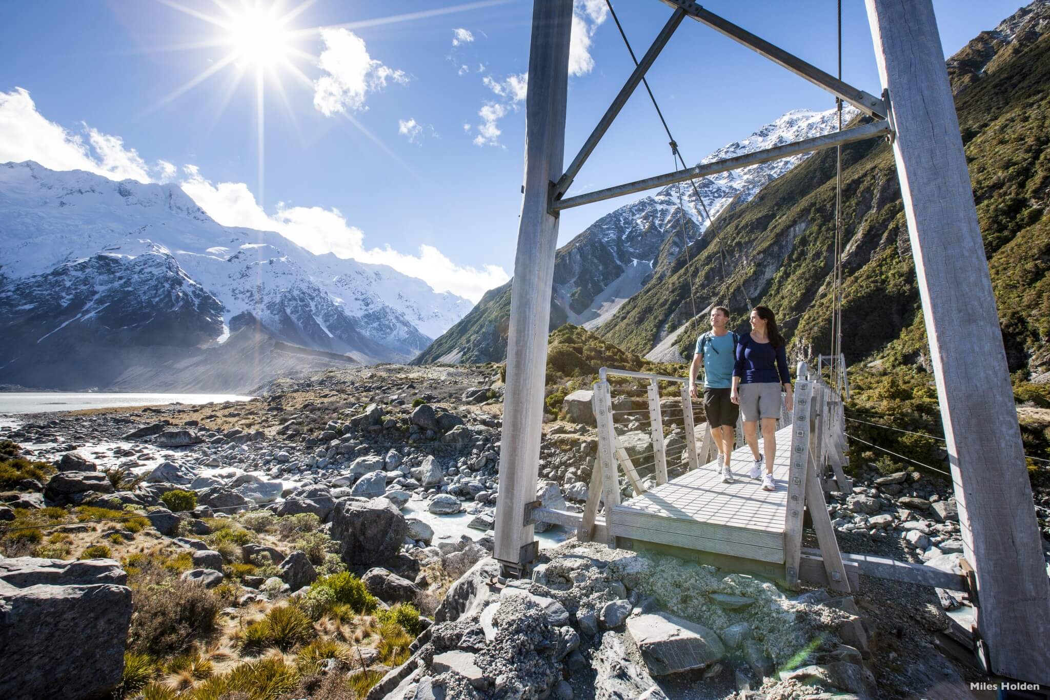 Hooker Valley, Mount Cook National Park, Canterbury. Foto: Miles Holden